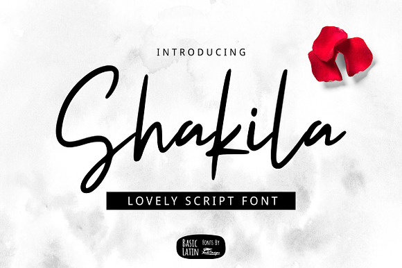 Shakila Script Font preview 7