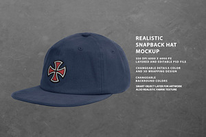 Realistic Hat Mockup Bundle