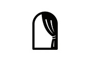 Window Curtain Silhouette Bundle, an Illustration by Creativeshirt (Thumbnail 17 of 51)