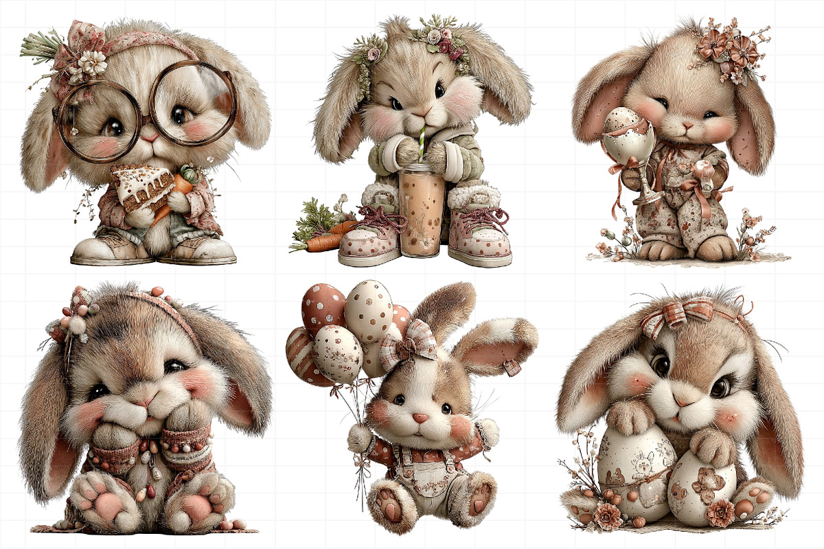Funny Easter Bunny Clipart Png, an Illustration by Daily.Designs (Photo 5 of 8)