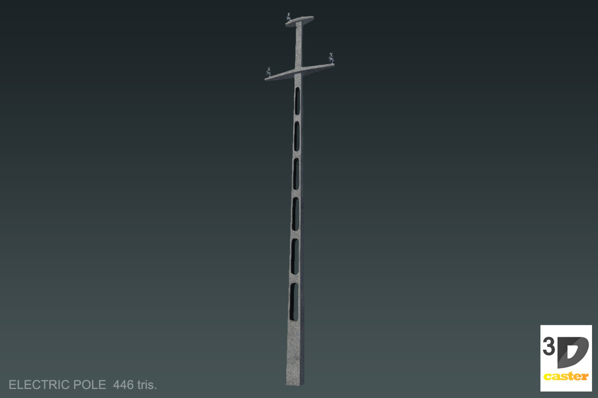 Electric Poles, an Environmental 3D Model by 3DCaster (Photo 3 of 9)