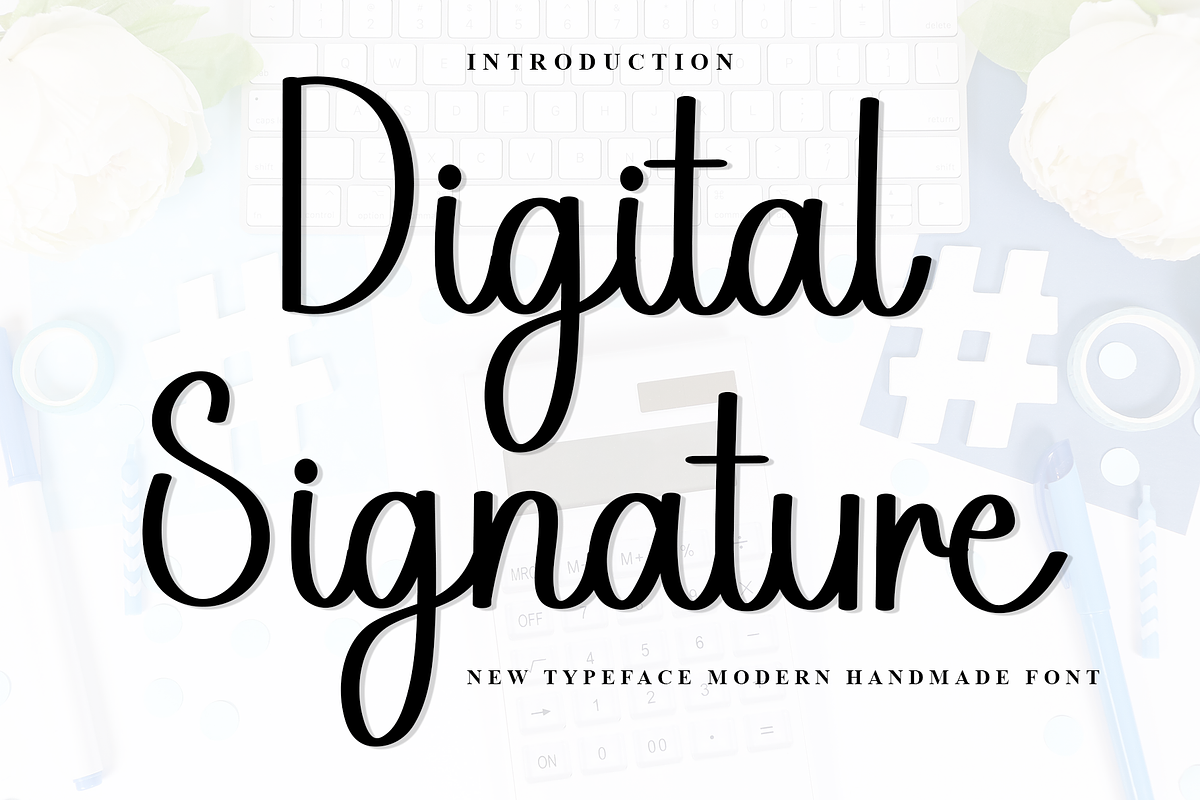 Digital Signature, a Handwritten Font by FreshTypeINK (Photo 1 of 8)