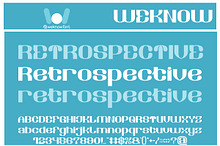 Retrospective font