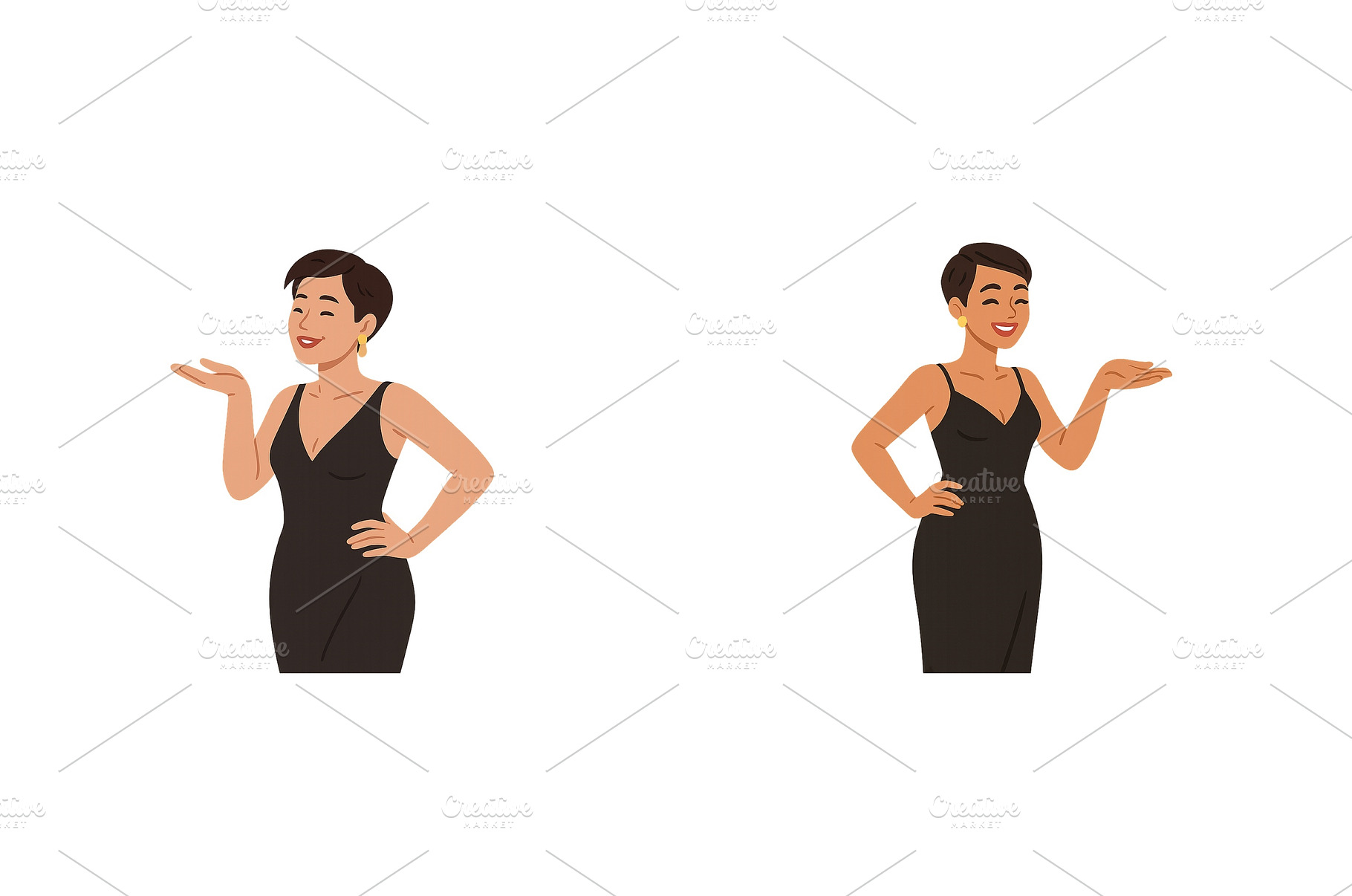 Confident woman showcasing elegant, a Beauty & Fashion Photo by ZinetroN