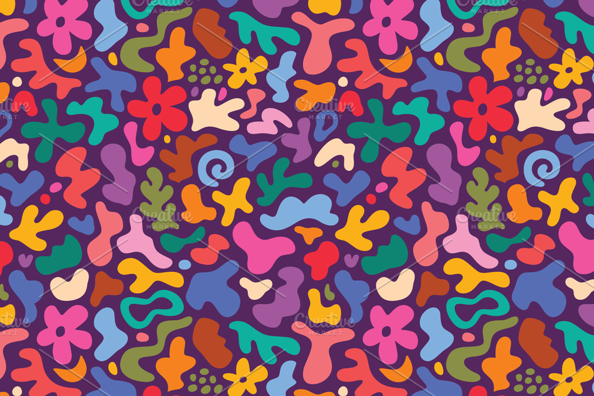 Playful Organic Shapes, a Pattern Graphic by PenguinHouse (Photo 5 of 7)