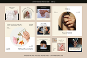 50 Instagram Beige Profile Posts, a Social Media Template by Studio K (Thumbnail 2 of 9)