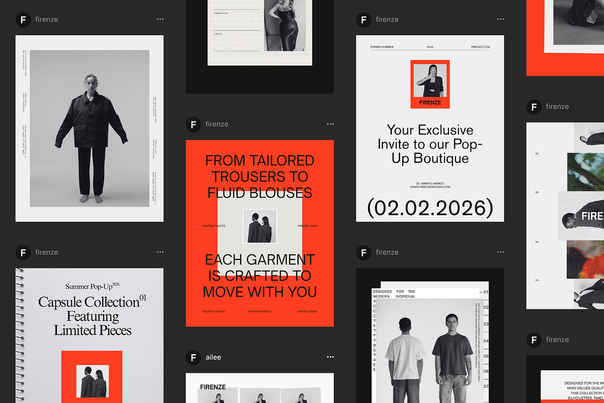 Firenze | Social Media Kit, a Social Media Template by Studio Provo (Photo 1 of 6)