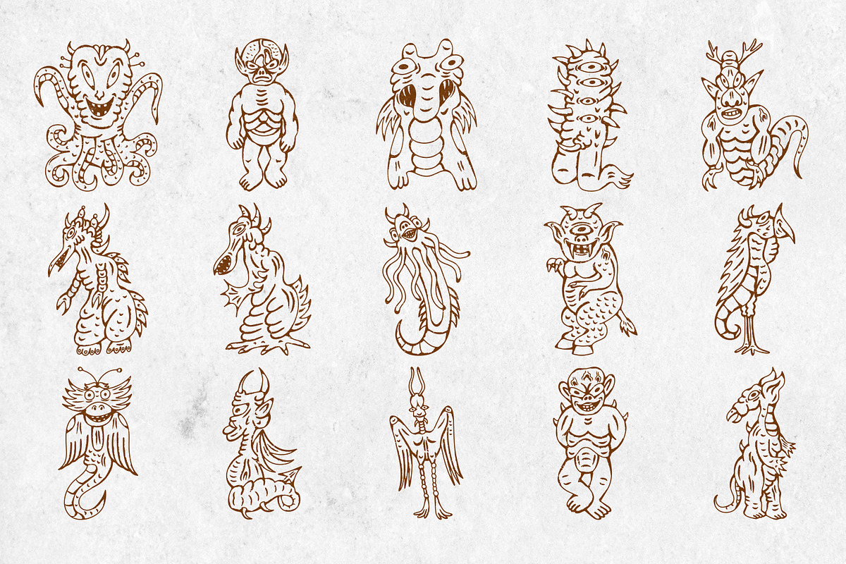 Medieval Monsters Vol 1, a Decorative Illustration by Tekuni (Photo 12 of 14)