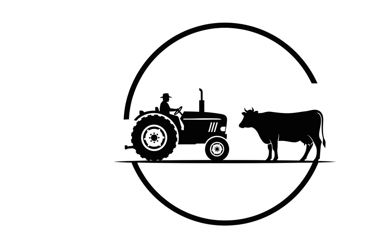 Rustic farm tractor and cow design, an Illustration by Amazin_art (Photo 24 of 30)