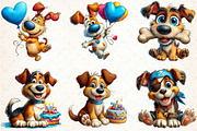Funny Dog Clipart Bundle, an Illustration by DreamCafeArt (Thumbnail 3 of 8)