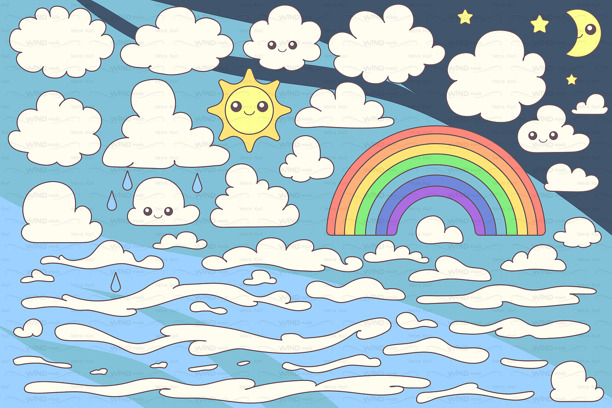 vector SET Unicorns time, an Object Graphic by WINDmade (Photo 13 of 14)