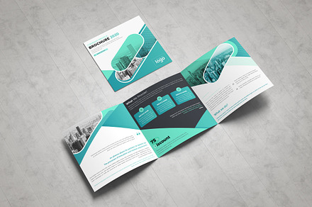 Square Tri fold Brochure, a Brochure Template by ZAAS