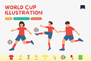 World Cup Football Illustration Set, a Sport Illustration by Claymoon Lab (Thumbnail 1 of 4)