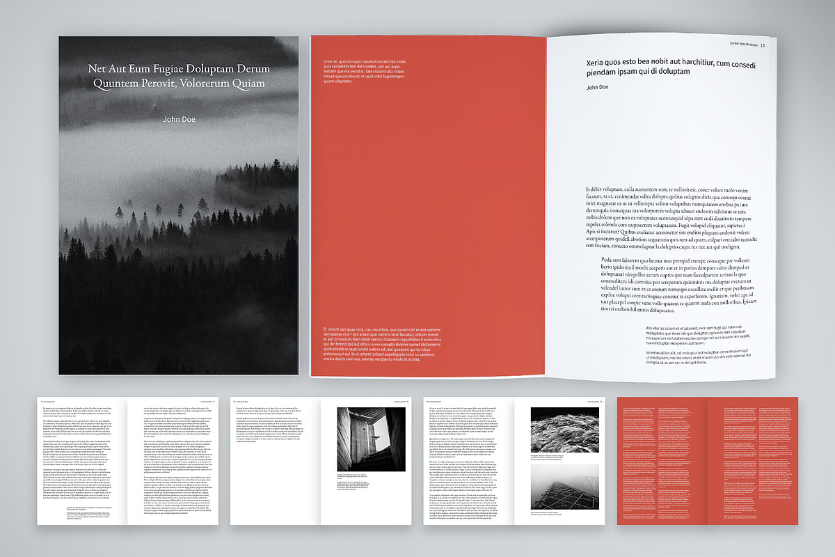 Warm Minimalist Editorial Template, a Print Template by McLittle Stock (Photo 1 of 5)