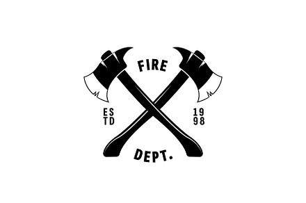 Fire department logo illustration, a Branding & Logo Template by Dyn Studio