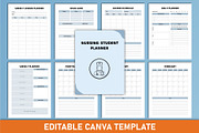 Nursing Student Planner Canva, a Stationery Template by Mustafiz (Thumbnail 4 of 4)