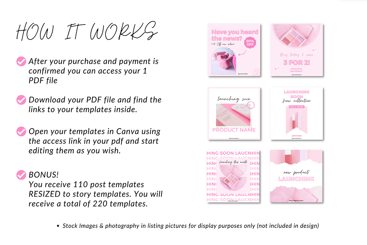 E-commerce Instagram Templates, a Social Media Template by Cate Creates (Photo 7 of 8)