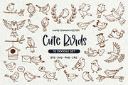 Bird Doodles, an Animal Illustration by insemar (Thumbnail 1 of 4)