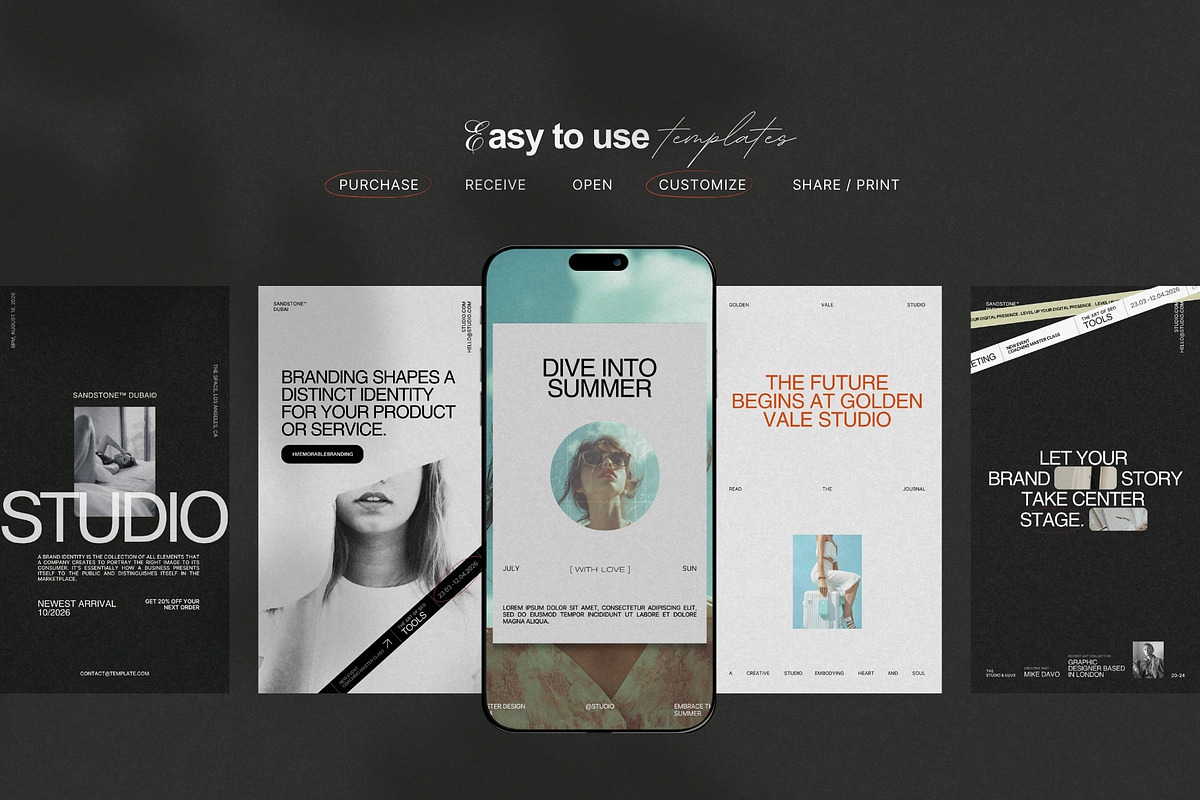 Instagram Stories | Social Media Kit, a Social Media Template by Prapti Design (Photo 6 of 9)