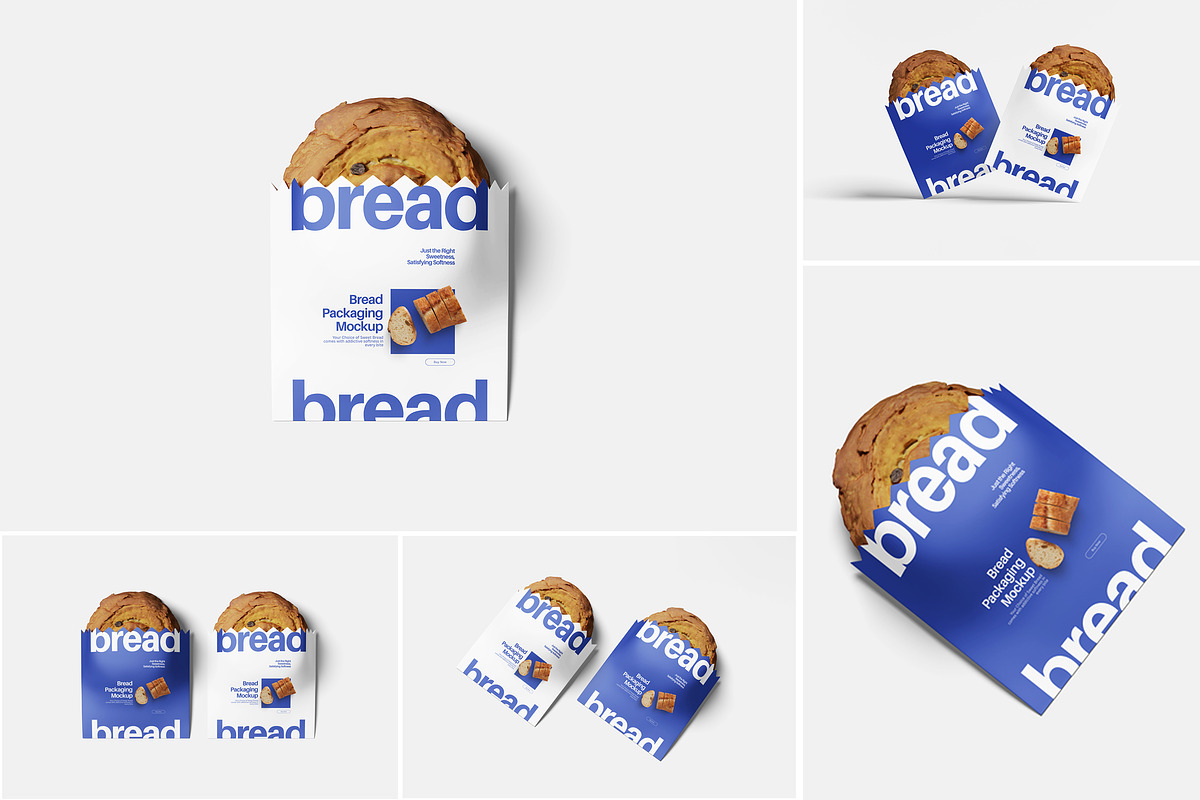 Bread Packaging Mockup, a Product Mockup by Indah (Photo 1 of 6)