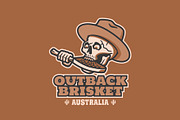 Outback Brisket Logo Template, a Branding & Logo Template by Kreasi Malam (Thumbnail 1 of 5)