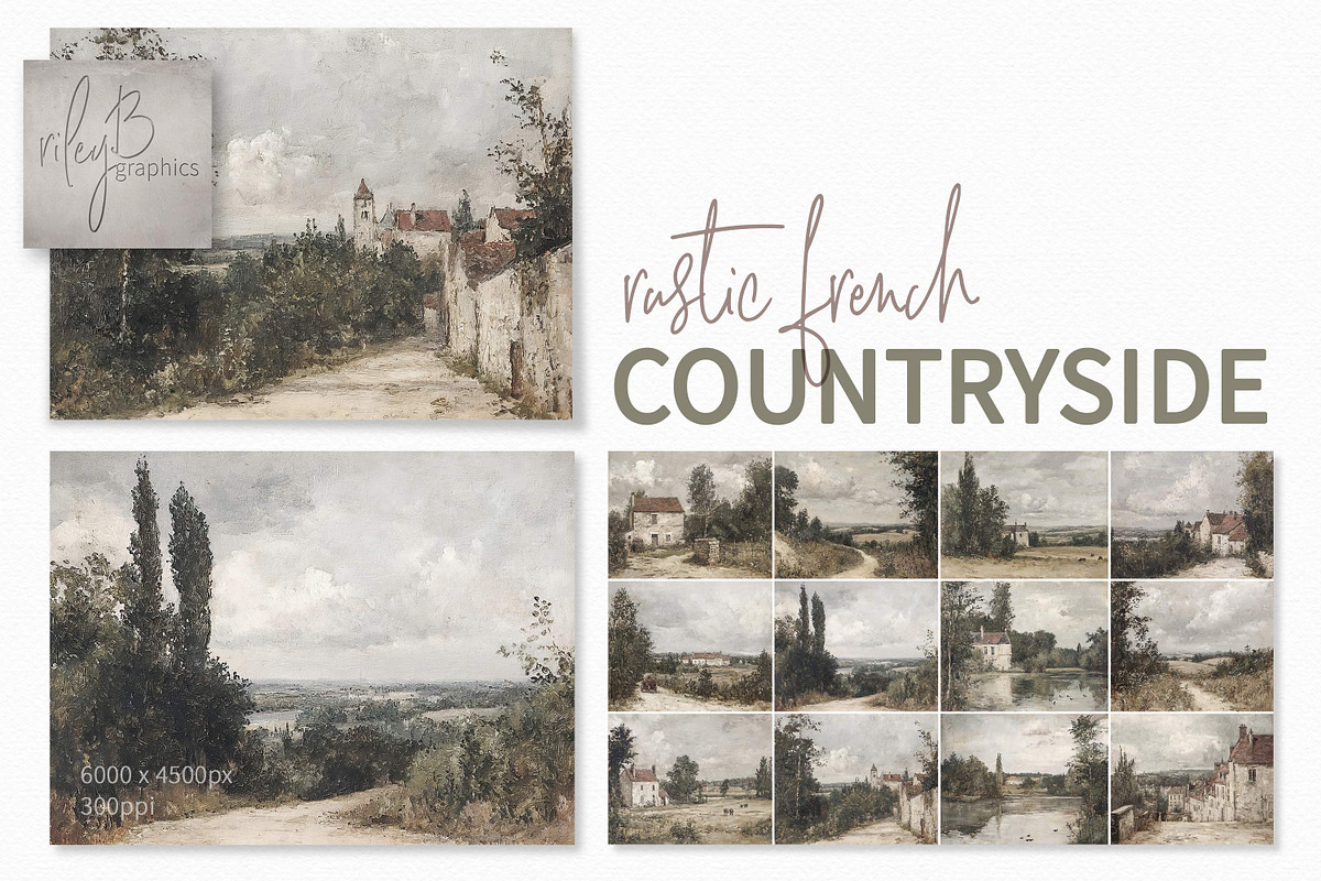 Rustic French Countryside, a Decorative Illustration by rileyBgraphics (Photo 1 of 5)