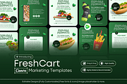 FreshCart–Food&GroceryCanva Template, a Social Media Template by Exceptionalways (Thumbnail 1 of 5)
