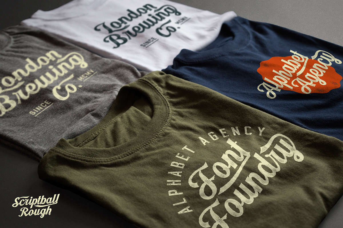 Scriptball Rough Font, a Script Font by Alphabet Agency (Photo 7 of 9)