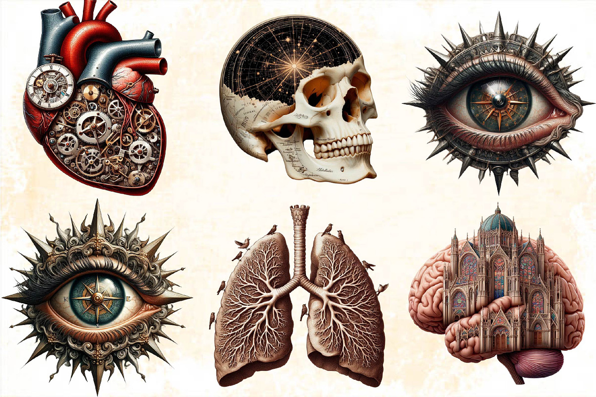 Vintage Antique Anatomy Clipart Bund, an Illustration by SVGArt (Photo 7 of 8)