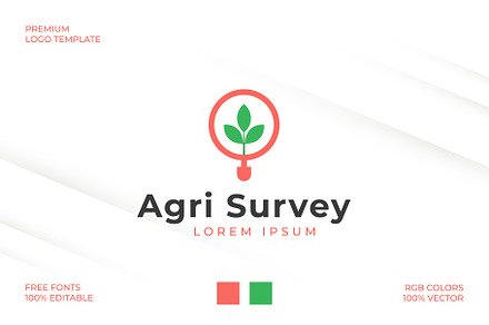 Agriculture Survey Logo Template