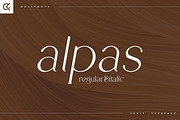 Alpas - soft serif typeface, a Serif Font by Only Fonts (Thumbnail 1 of 11)