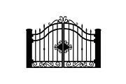 Ornate Wrought Iron Gate Vector Bund, an Illustration by Designs_River (Thumbnail 35 of 47)