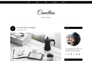 Blogger Template Responsive CAMELLIA