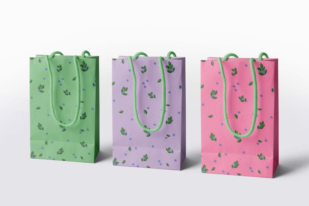 Blueberry sprigs - Set patterns, a Pattern Graphic by Yummy (Photo 4 of 9)