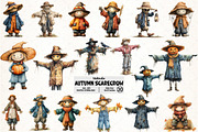 Scarecrow Clipart Autumn Fall PNG, an Illustration by Pixels.Craft (Thumbnail 1 of 7)