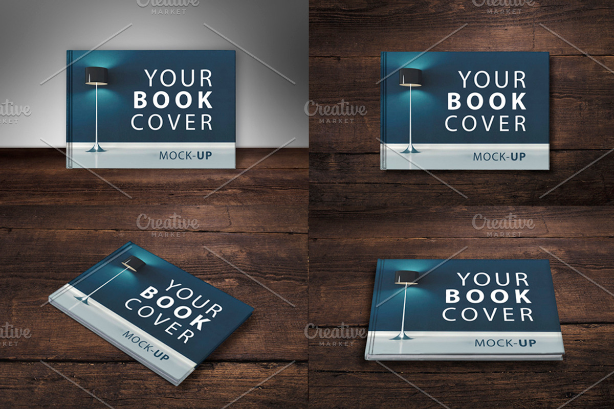 SALE-Book Cover Mock-UP Pack, a Print Template by attraax (Photo 3 of 5)