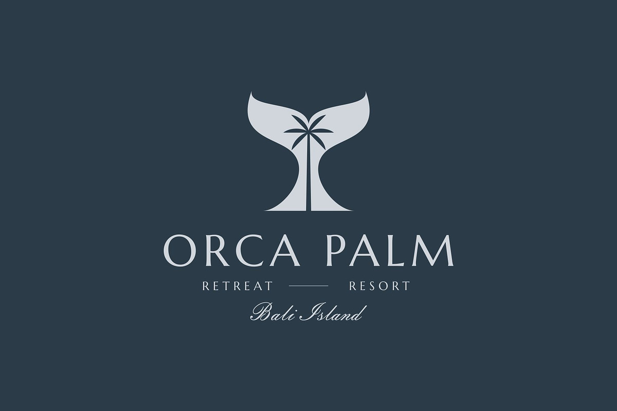 Whale Tail with Palm Tree Logo, a Branding & Logo Template by Buqancreative (Photo 1 of 4)