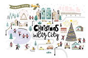 Christmas in big city. Vector maps., an Illustration by bioraven (Thumbnail 1 of 12)