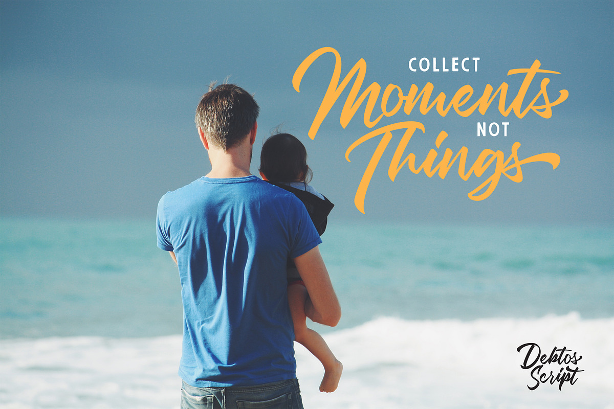 Debtos - Script, a Script Font by Inspiratype (Photo 9 of 11)