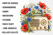 Vintage Floral PNG Bundle, a Work Illustration by SinaCreation (Thumbnail 3 of 6)