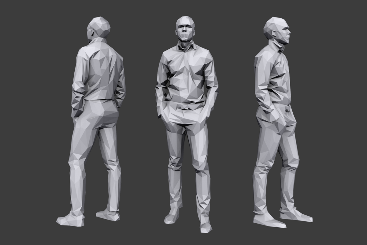 Lowpoly People Casual Pack Volume 8, a Characters & Person 3D Model by Kanistra Studio (Photo 8 of 9)