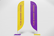 Flag Banner Convex Mockup, an Advertising Mockup by HanaSaka_Studio (Thumbnail 5 of 5)