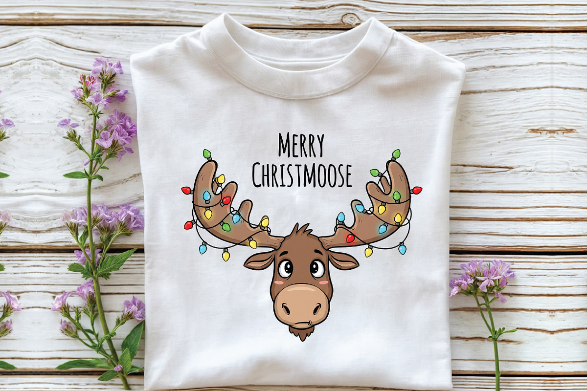 Merry ChristMoose Christmas Sublimat, an Illustration by Libby Wishes (Photo 5 of 5)