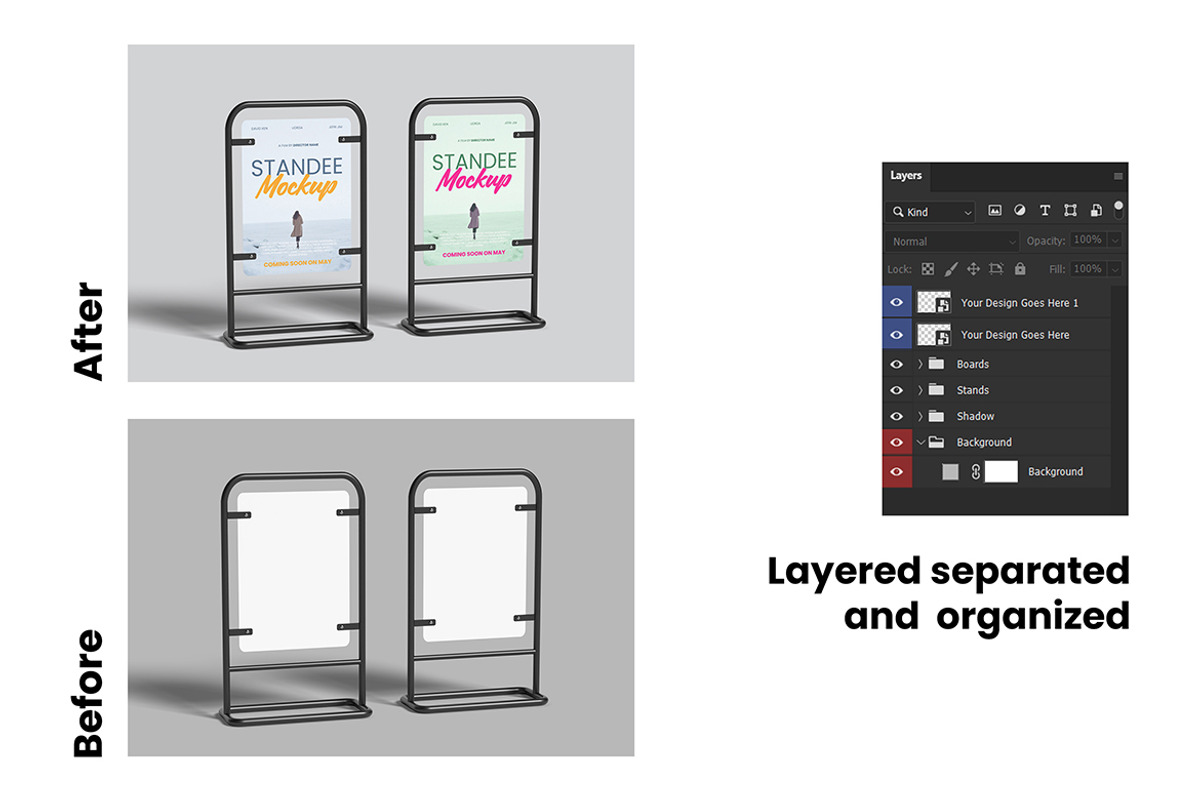 Promotion Standee Mockup, an Advertising Mockup by My Code Std (Photo 6 of 6)