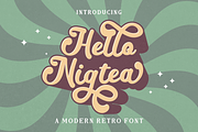 Hello Nigtea Font, a Handwritten Font by Onotype (Thumbnail 1 of 4)