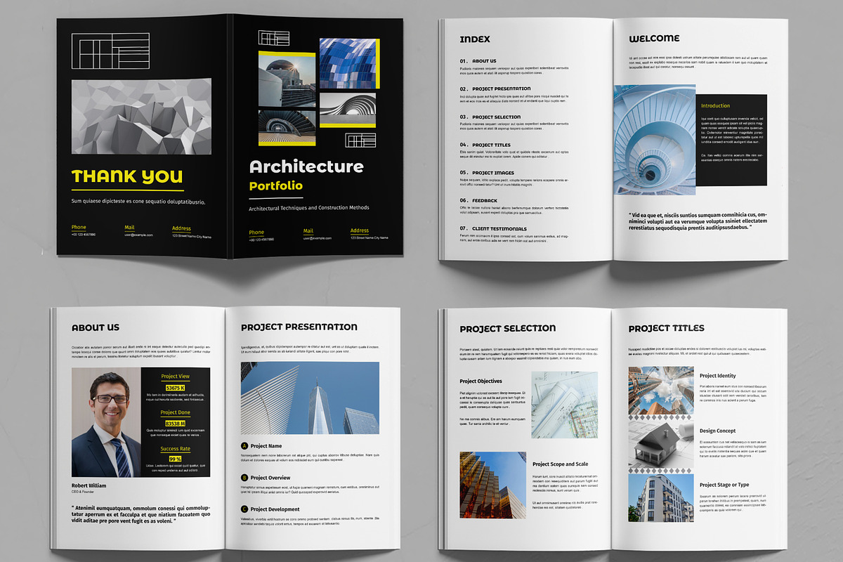 Architecture Portfolio Design, a Magazine Template by MightyDesign (Photo 3 of 6)