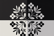 Black and white flower isolated icon, an Illustration by Amazin_art (Thumbnail 9 of 13)