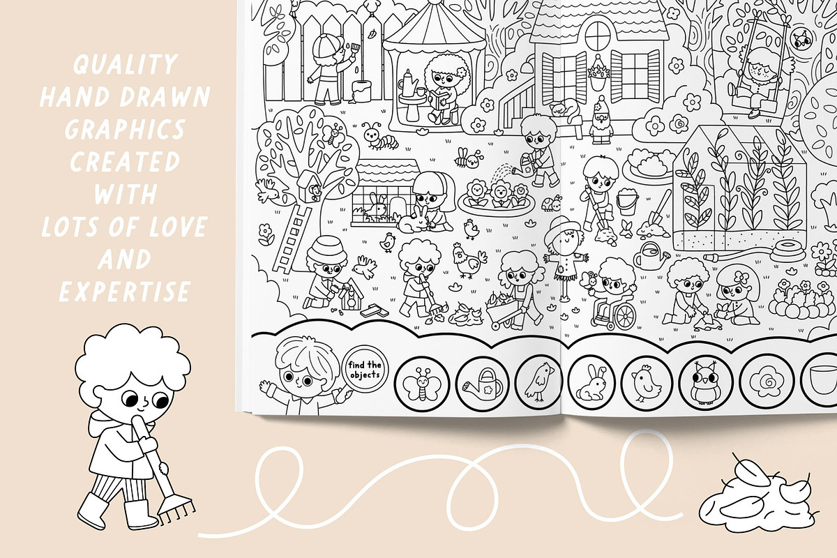 Garden coloring games and activities, an Education Illustration by Lexi Claus (Photo 15 of 16)