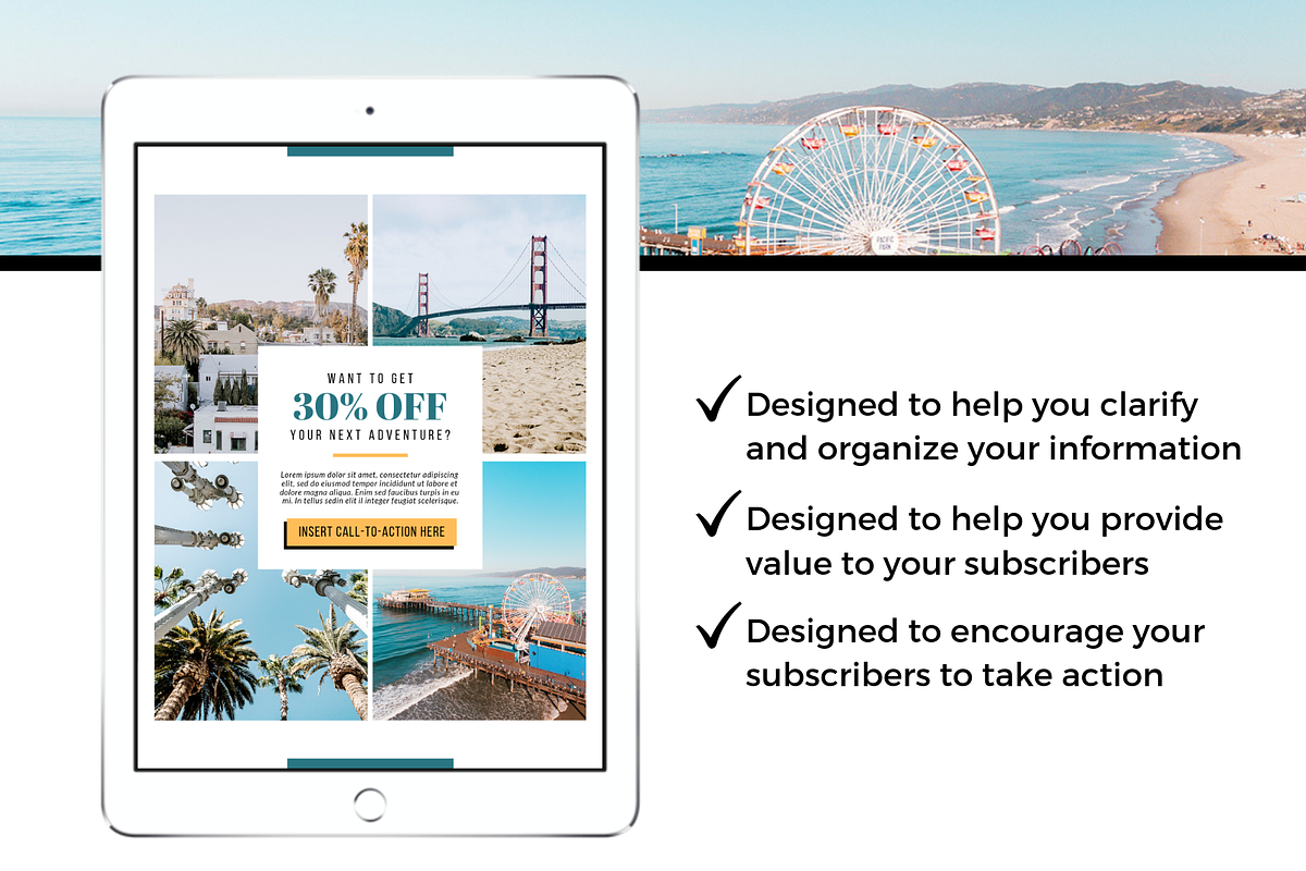Travel Lead Magnet Template, a Magazine Template by ProductiveandFree (Photo 4 of 10)