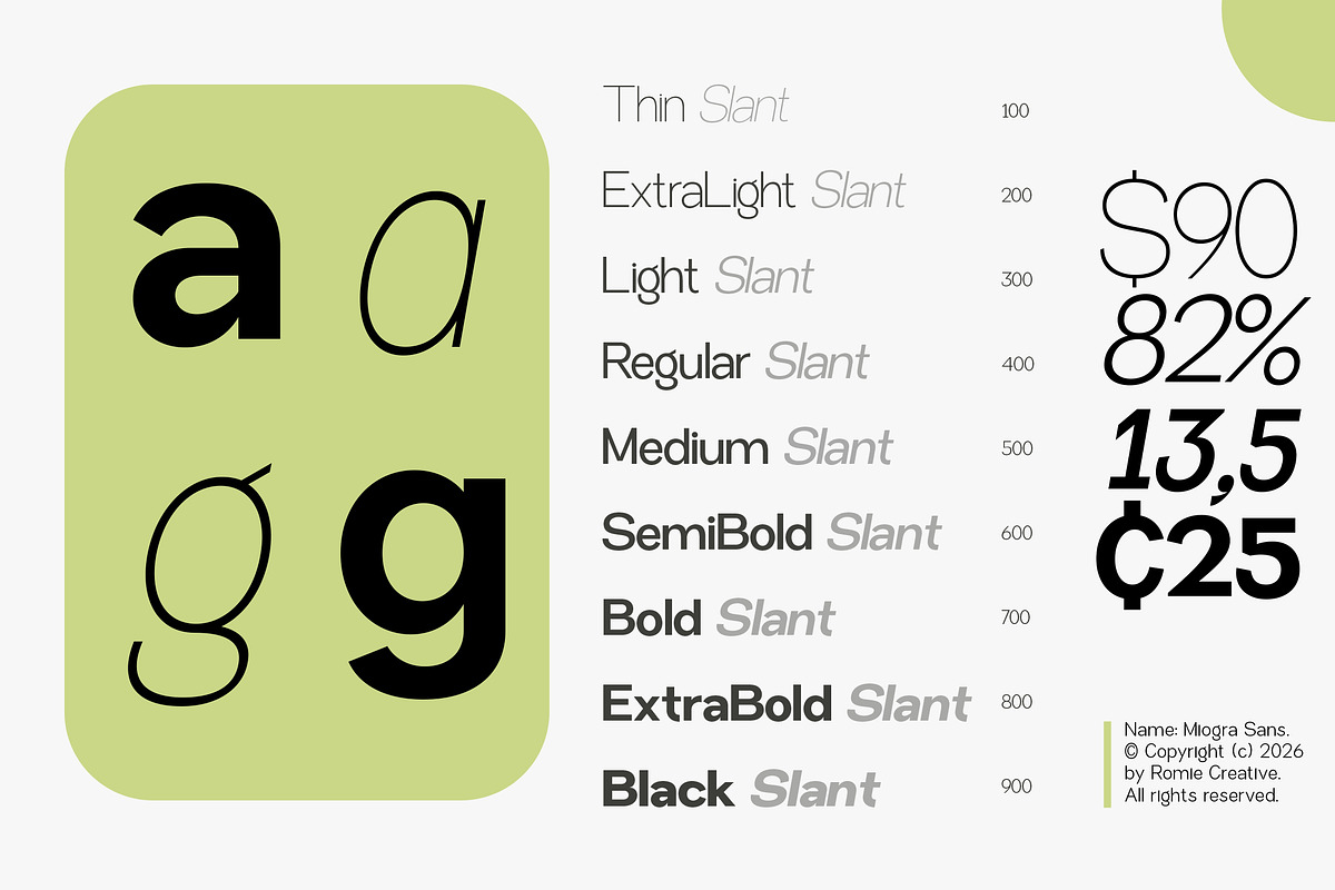 Miogra Sans, a Sans Serif Font by Romiecreative (Photo 7 of 14)